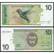 Netherlands Antilles Antilhas Holandesas P-23c Fe 10 Gulden 1994 Netherlands Antilles Antilhas Holandesas P-23c Fe 10 Gulden 1994