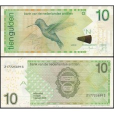 Netherlands Antilles Antilhas Holandesas P-28d Fe 10 Gulden 2006