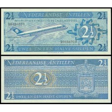 Netherlands Antilles Antilhas Holandesas P-21a Fe 2 1/2 Gulde Netherlands Antilles Antilhas Holandesas P-21a Fe 2 1/2 Gulde
