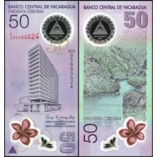 Nicarágua P-207a Fe 50 Córdobas 2010 Comemorativa Polímero