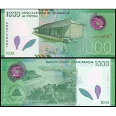 Nicarágua P-218a Fe 1.000 Córdobas 2017/2019 Polímero