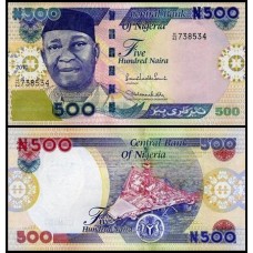 Nigéria P-30i Fe 500 Naira 2010 Benjamin Azikiwe