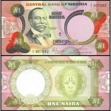 Nigéria P-23a Fe 1 Naira 1984