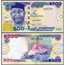 Nigéria P-30e Fe 500 Naira 2005 Benjamin Azikiwe