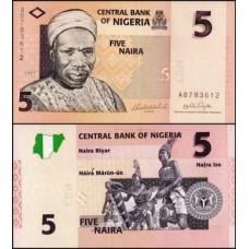Nigéria P-32b Fe 5 Naira 2007 Sir Abubakar Tafawa Balewa