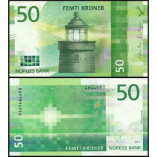 Norway Noruega P-53a Fe 50 Kroner 2017-2018