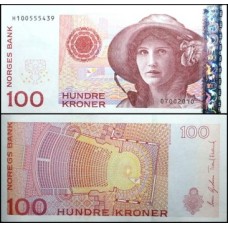 Norway Noruega P-49d Fe 100 Kroner 2010 Kirsten Flagstad