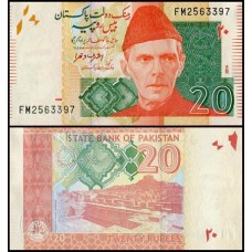 Pakistan Paquistão P-55h.2 Fe 20 Rupees 2014