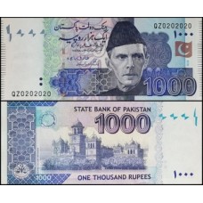 Pakistan Paquistão P-50n.1 Fe 1.000 Rupees 2019
