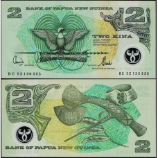 Papua Nova Guiné P-16d Fe 2 Kina 2002 Polímero