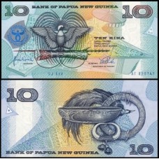 Papua Nova Guiné P-17a Fe 10 Kina 1998 Comemorativa