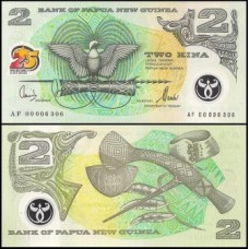Papua Nova Guiné P-21 Fe 2 Kina 2000 Comemorativa Polímero