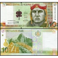 Peru P-187a Fe 10 Nuevos Soles 2013