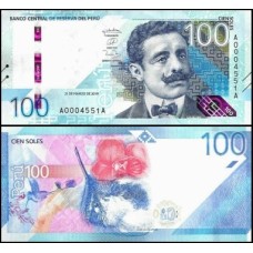 Peru P-199a Fe 100 Soles 2019 Pedro Paulet