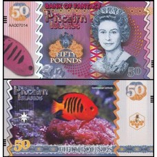 Pitcairn Islands 2018 50 Pounds Fe Rainha Fantasia