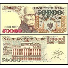Poland Polônia P-159a Fe 50.000 Zlotych 1993 Stanisław Staszic