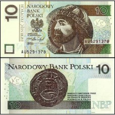 Poland Polônia P-183b Fe 10 Zlotych 2016 Miecislau I 