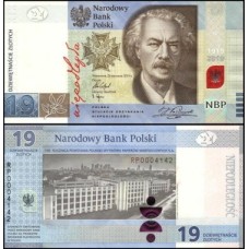 Poland Polônia P-193a Fe 19 Zlotych 2019 Comemorativa C/Folder