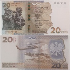 Poland Polônia P-196a Fe 20 Zlotych 2022 Proteção da Fronteira C/Folder