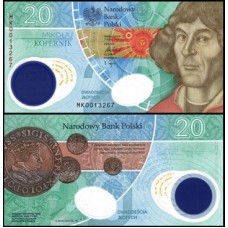 Poland Polônia P-197a Fe 20 Zlotych 2023 Nicolau Copérnico Comemorativa C/Folder