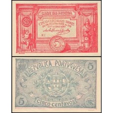 Portugal P-98 S/Fe 5 Centavos 1918