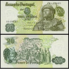 Portugal P-173a.6 Fe 20 Escudos 1971 Garcia de Orta