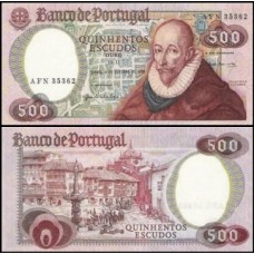 Portugal P-177a.1 Fe 500 Escudos 1979 - Francisco Sanches