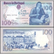 Portugal P-178b.4b Fe 100 Escudos 1981 Bocage