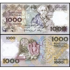 Portugal P-181i.2 Fe 1.000 Escudos 1992 Teófilo Braga