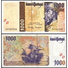 Portugal P-188a.6 Fe 1.000 Escudos 1996 Pedro Álvares Cabral 