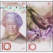 Redonda Islands 10 Pounds 2019 Fe Rainha Fantasia
