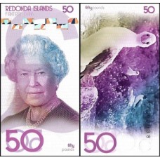 Redonda Islands 50 Pounds 2019 Fe Rainha Fantasia