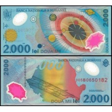 Romania Romênia P-111a Fe 2.000 Lei 1999 Comemorativa Polímero