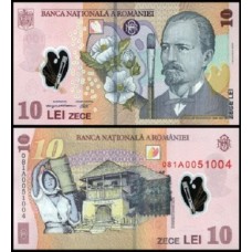 Romania Romênia P-119d Fe 10 Lei 2008 Polímero Nicolae Grigorescu