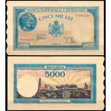 Romania Romênia P-56a.5 Fe 5.000 Lei 1945