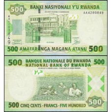 Rwanda Ruanda P-30a Fe 500 Francs 2004