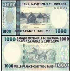 Rwanda Ruanda P-31a Fe 1.000 Francs 2004