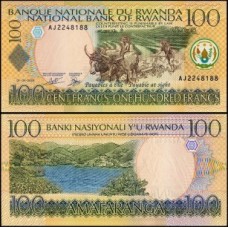 Rwanda Ruanda P-29b Fe 100 Francs 2003