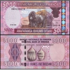 Rwanda Ruanda P-37a Fe 5.000 Francs 2009