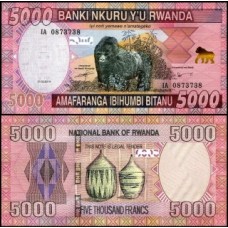 Rwanda Ruanda P-41a Fe 5.000 Francs 2014