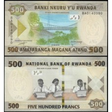 Rwanda Ruanda P-42a Fe 500 Francs 2019
