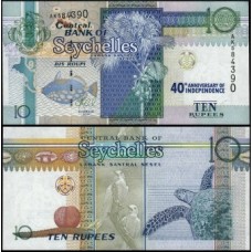 Seychelles Ilhas Seicheles P-52a Fe 10 Rupees 2016 Comemorativa