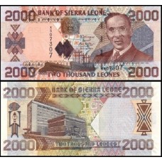 Sierra Leone Serra Leoa P-26c.1 Fe 2.000 Leones 2006 Wallace-Johnson