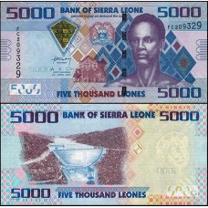 Sierra Leone Serra Leoa P-32a Fe 5.000 Leones 2010 Sengbe Pieh