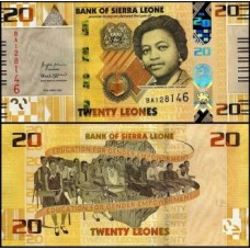 Sierra Leone Serra Leoa P-38 Fe 20 Leones 2022