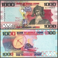 Sierra Leone Serra Leoa P-30f Fe 1.000 Leones 2021 Bai Bureh