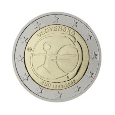 Slovakia Eslováquia 2 Euros 2009 Fc Comemorativa E M U (317)
