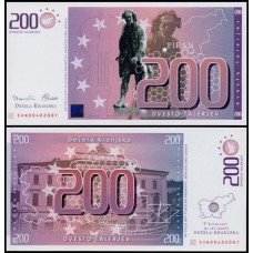 Slovenia Eslovênia 200 Talarjev 2007 Fe Fantasia