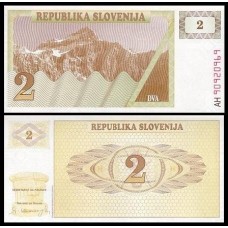 Slovenia Eslovênia P-2a Fe 2 Tolarjev 1990