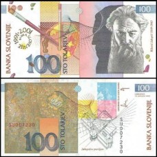 Slovenia Eslovênia P-25 Fe 100 Tolarjev 2001 Rihard Jakopič Comemorativa